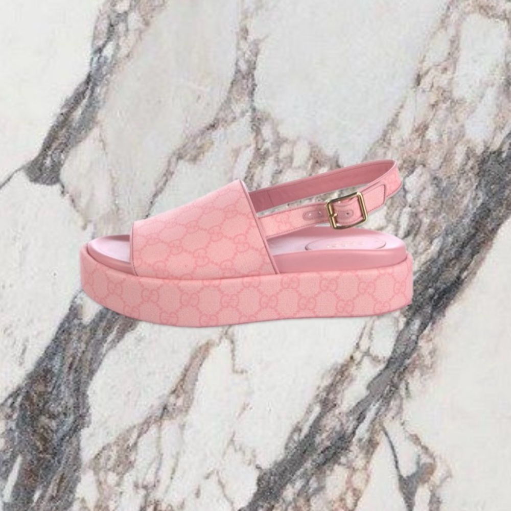 GUCCI | GG Supreme Slingback Sandals